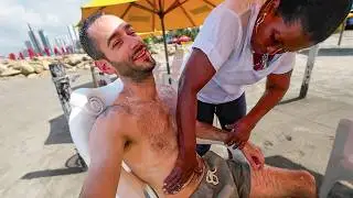 Пляжный массажист снял с меня все напряжение 🏖️ – Картахена 🇨🇴
