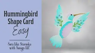 EASY Hummingbird Card Creator Shape Card