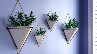 Modern Wall Hanging Plants: Blender 2.9 Tutorial