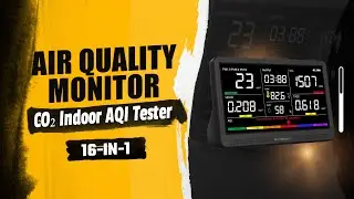 16-in-1 Air Quality Monitor 🌬️ CO₂ Indoor AQI Tester