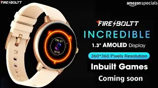 Fire Boltt Incredible | Smartwatch🔥1.3 -Amoled Display | In-Built Gaming | 7 Day Battery🔥Features