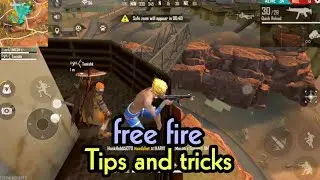 Free fire 🔥 tips and tricks | climb on tower with guns in Kalahari