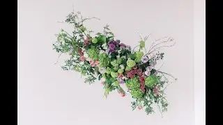 Spring Hanging Floral Installation Floral Design Tutorial with Flowers by Janie and Florists' Review