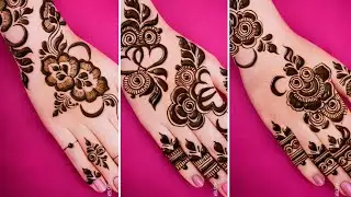 Top 3 Very Beautiful Stylish Back Hand Mehndi Designs | Mehndi Designs Arabic Style 