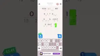 cryptogram: word logic puzzles (code 1492) level 6 (The last 2 words are: bought it)