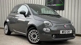 Подержанный Fiat 500 1.0 MHEV Lounge в цвете Electroclash Grey продаётся в Small Cars Direct &mdash; 01...