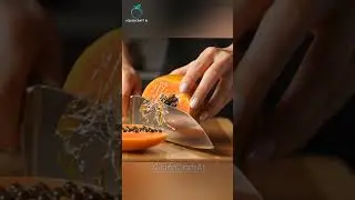 ASMR Papaya Cutting 🧡 | Soft & Satisfying Fruit Sounds!