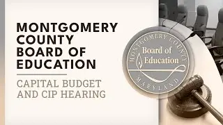 Board of Education - Capital Budget and CIP Hearing #2 - 10/28/25