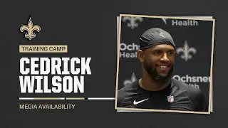 Cedrick Wilson Jr. on Run Blocking, Open Practice in Superdome | Saints Training Camp 2024