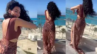 اطلالة الصيف للنجمة #ميرهان_حسين 🔥