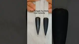 How To Apply Top Matte Coat Correctly? #nailart #nails #simplenails #shiningnails