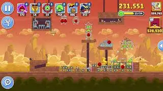 Angry Birds Friends Level 4 Tournament 1702 three stars NO POWER-UP walkthrough 2026-02-18