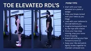 How to Perform Toes Elevated RDL's | Exercise Tutorial & Form Tips