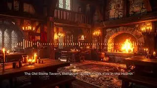 Dice on Oak, Fire in the Hearth | Eldhaven Tavern Ambience