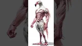 Al Animal-Human Hybrid Fusions: #ai #aianimation #aianimalfusion #hybrid #fusion #shorts