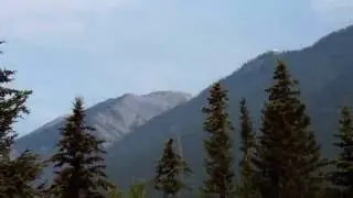 Banff Ave.(Alberta Canada) street view of Sulfur mountain part.3 of 3