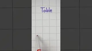 How to write Table in Korean-테이블[te i beul] #handwritingkorean #learnkoreanwriting #koreanlanguage