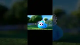 Bubble chase gone royal! Sponkis dives for a giant soap bubble&mdash;POP!&mdash;and ends up with a wobbly bubble