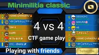Minimilitia classic Playing with friends Minimilitia classic CTF game play #minimilitia #gaming 
