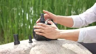 How to Install the Biling Low-Noise Adjustable Pond Pump | Full Setup & Flow Demo