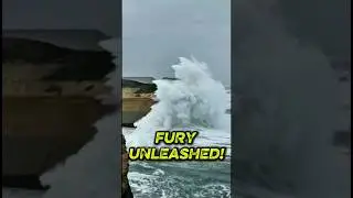 2025 MONSTER Waves EXPLODE on Rugged Cliffs!😱 Ultimate Coastal Fury Caught Wild