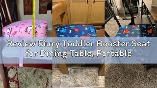 Review Eiury Toddler Booster Seat for Dining Table, Portable Kids Booster Seat with Safety Buckles P