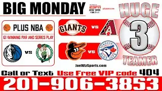 Mondays Basketball Pick And 3 Baseball Winners