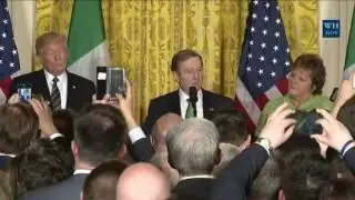 Donald Trump and Irish PM Enda Kenny - March 16 2017 St. Patrick's Day Reception