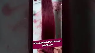 AngeRose WineRed Cherry Red Hair Color Shampoo Dye &mdash;No Bleach Needed!