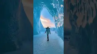 Iceland Ice Caves! 🤯 #Iceland #Winter