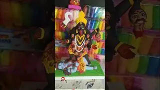 Jabalpur ki mahakali making with clay 🌸 Jai maa kali #shorts #short #art #shortsfeed #clay