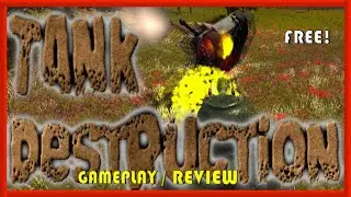 TANKDESTRUCTION - GAMEPLAY / REVIEW - FREE STEAM GAME 🤑🤑