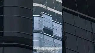 Curtain wall construction #workers #job #building
