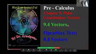 Math 111 Section 8.8 Vectors Part 1
