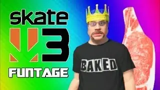 Skate 3 Funny Moments 4 - Meat Man, Hawaiian Dream, Skate King, Onion Wing (Funtage)