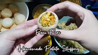 Pani Puri + Homemade Potato Stuffing