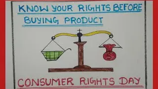Consumer Rights Day Drawing||Consumer Rights Day chart|| consumer rights day poster card||