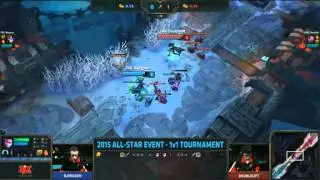 Bjergsen VS Doublelift 1v1 Finals Game 1 AllStar 2015