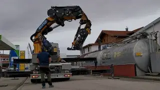 WEISS Kranservice - Ladekran EFFER 2055 9S + 6S  in Aktion
