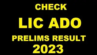 HOW TO CHECK LIC ADO PRE result 2023  ? #LIC_ADO_RESULT