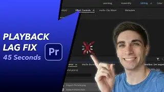How to QUICKLY Fix Premiere Pro Playback Lag (Rendering)