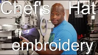 Embroidering on a Chef's hat | HoopTech