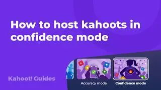 How to host kahoots in confidence mode