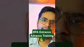 BFA Entrance Advance Training 💪 #bfa #artinsane