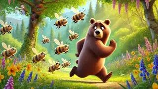 Ursul Bruno și lecția albinelor |Poveste pentru copii 🐻
