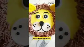 Lion cake design for kid's birthday party. #subscribe #cake #viral