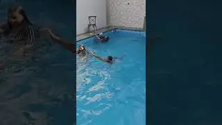 Pongal holiday,, kids enjoying in pool