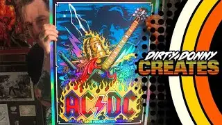 Drawing Official AC/DC poster!!!