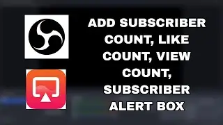 OBS ADD SUBSCRIBER COUNT , VIEW COUNT ,LIKE COUNT, ALERT BOX IN OBS STDIO | PART - 4  | AGROX GAMING