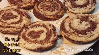 Chocolate vanila cake recipe in kadayi | No oven ,No egg best marvel chocolate cake | zebra eggless 